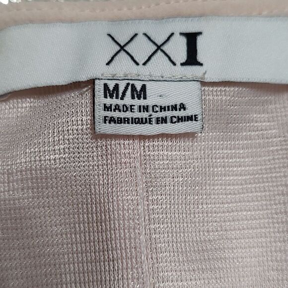 XXI cream crochet balloon bloom style blouse classy night out  party Sz M - Picture 5 of 5